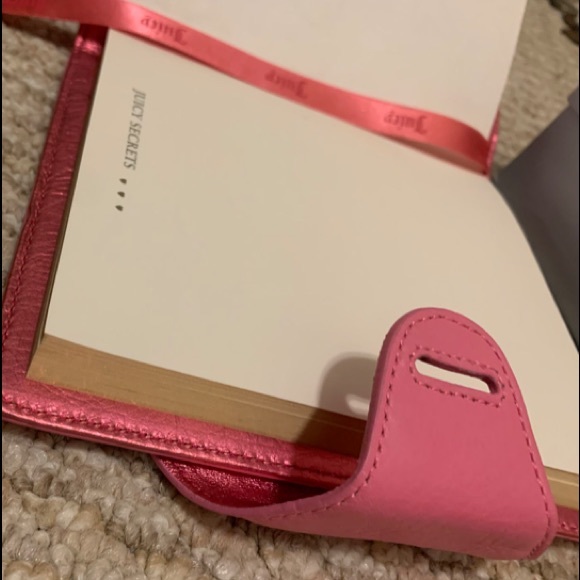 New VINTAGE Y2K JUICY COUTURE PINK LEATHER JOURNAL NOTEBOOK DIARY SWAROVSKI LOCK - Picture 7 of 15